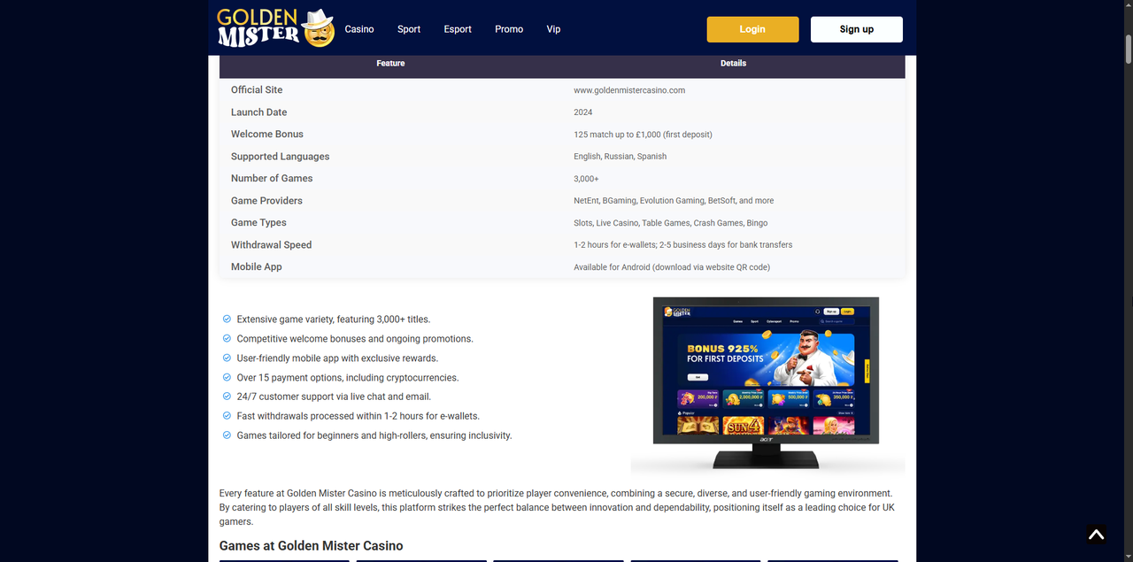 Golden Mister Casino UK 2026 – Honest Review & Player Guide Casino